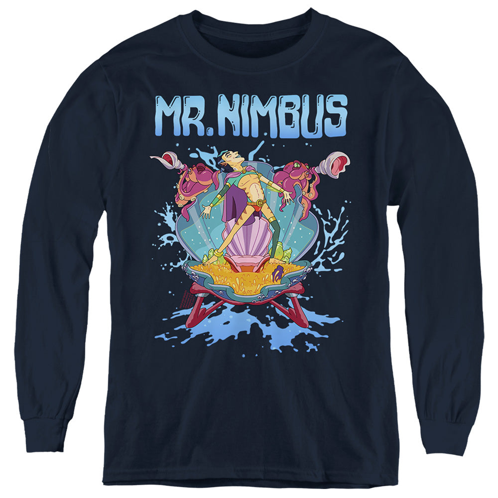 Rick and Morty Mr. Nimbus Design - Youth Long Sleeve T-Shirt Youth Long Sleeve T-Shirt Rick and Morty   