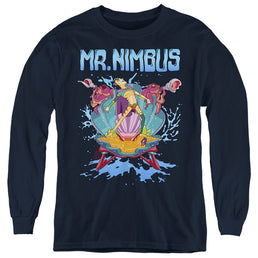 Rick and Morty Mr. Nimbus Design - Youth Long Sleeve T-Shirt Youth Long Sleeve T-Shirt Rick and Morty   