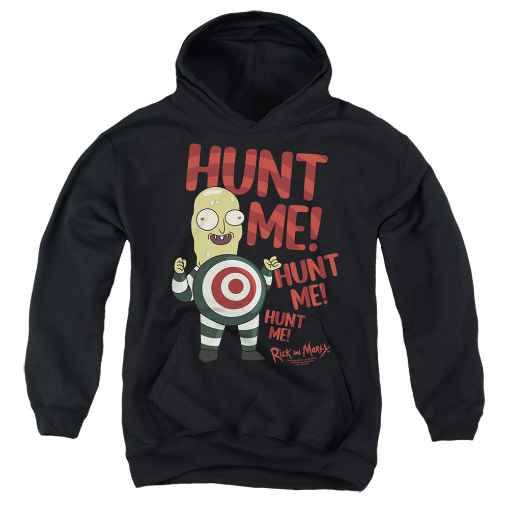 Rick and Morty Hunt Me - Youth Hoodie Youth Hoodie (Ages 8-12) Rick and Morty   