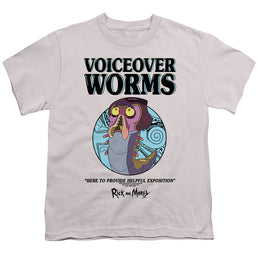 Rick and Morty Voiceover Worms - Youth T-Shirt Youth T-Shirt (Ages 8-12) Rick and Morty   