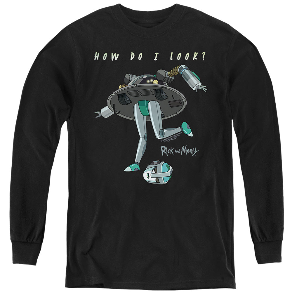 Rick and Morty How Do I Look? - Youth Long Sleeve T-Shirt Youth Long Sleeve T-Shirt Rick and Morty   