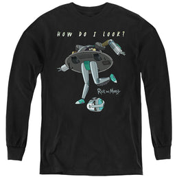 Rick and Morty How Do I Look? - Youth Long Sleeve T-Shirt Youth Long Sleeve T-Shirt Rick and Morty   