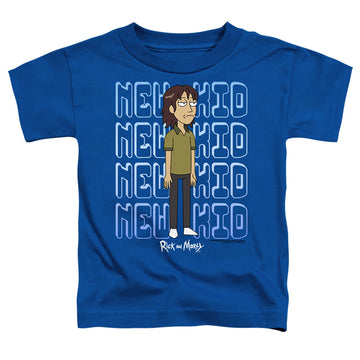 Royal toddler t-shirt with Rick and Morty Bruce Chutback graphic