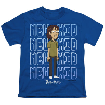 Royal youth t-shirt for ages 8 to 12 with Rick and Morty Bruce Chutback graphic