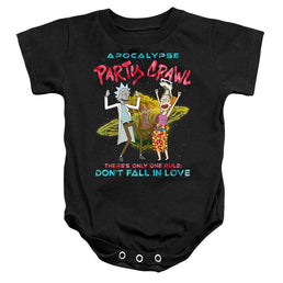 Rick and Morty Apocalypse Party Crawl - Baby Bodysuit Baby Bodysuit Rick and Morty   