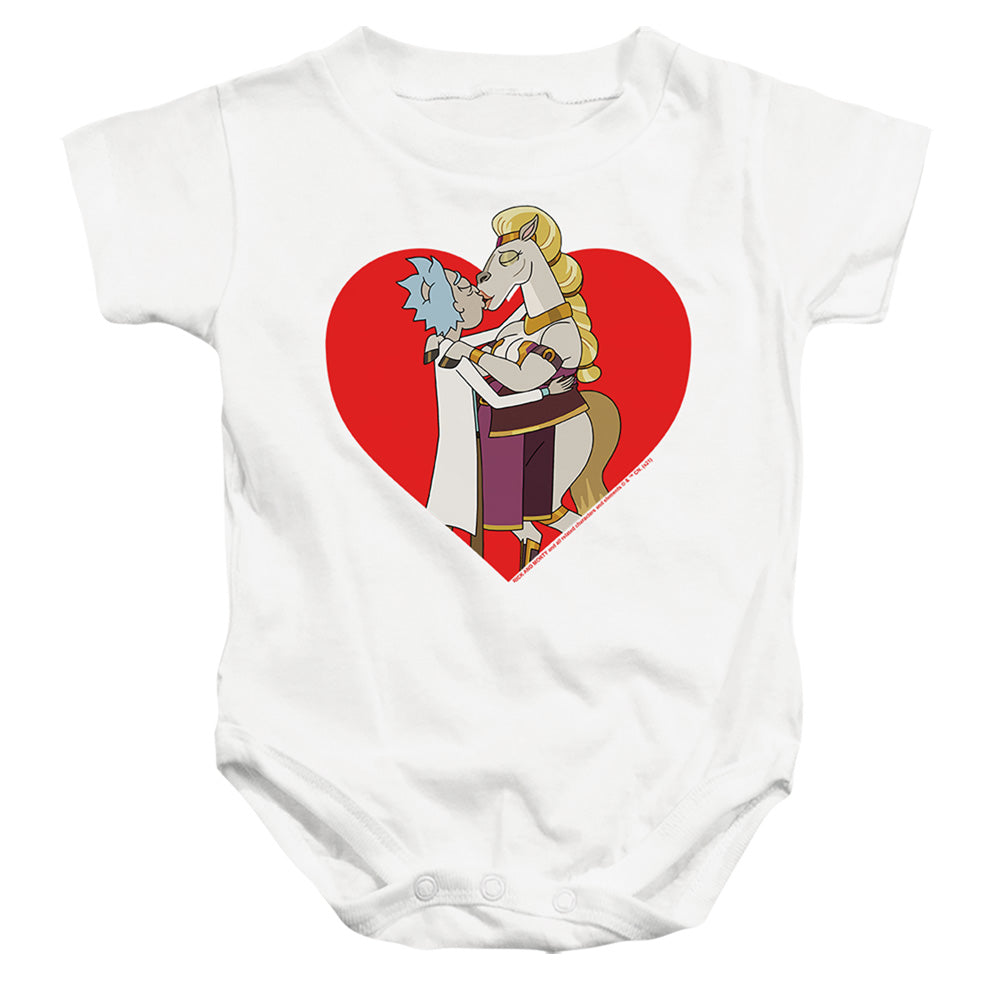 Rick and Morty Rick And Horse Kiss - Baby Bodysuit Baby Bodysuit Rick and Morty   
