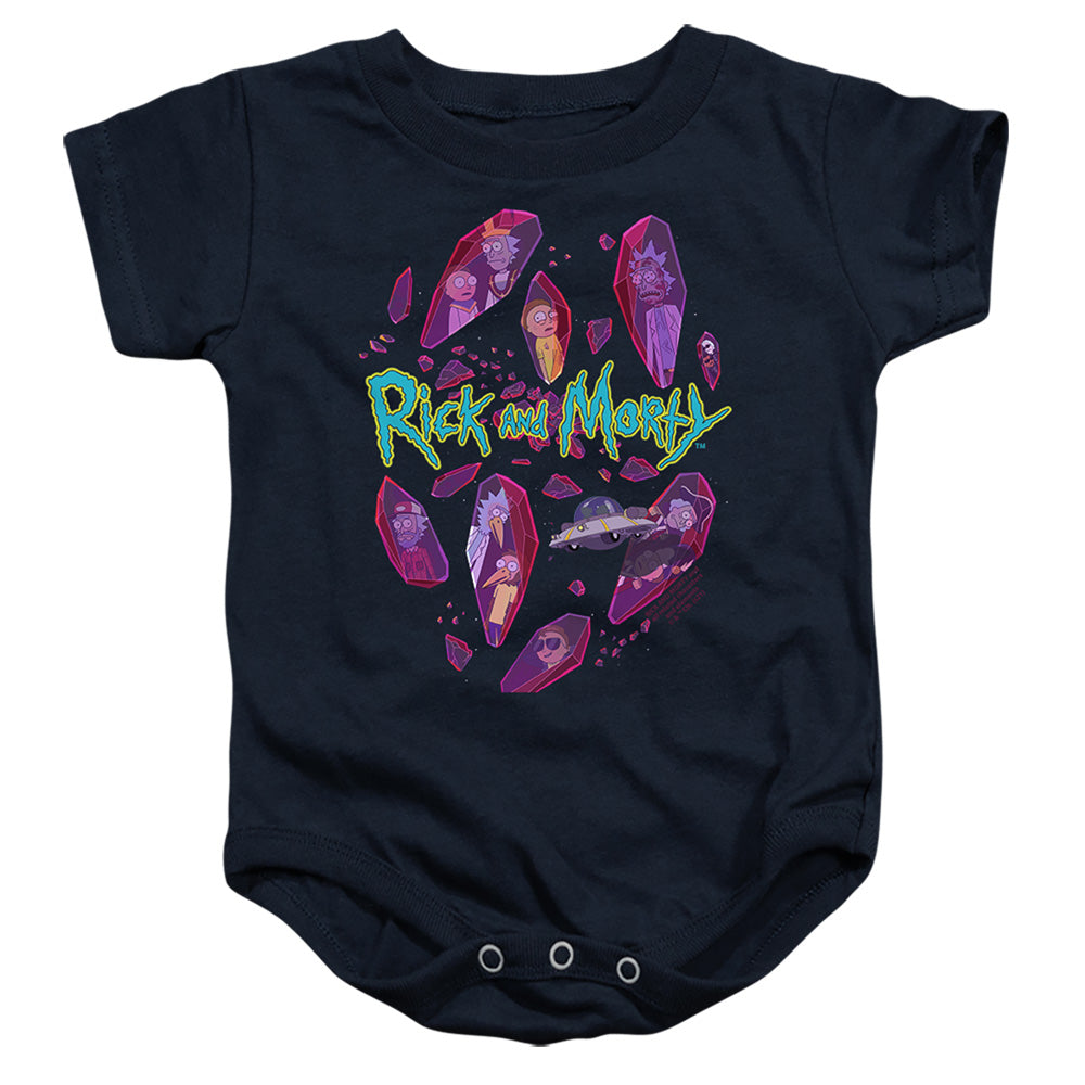 Rick and Morty Death Crystal Futures - Baby Bodysuit Baby Bodysuit Rick and Morty   