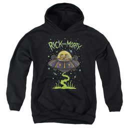 Rick and Morty Ufo - Youth Hoodie Youth Hoodie (Ages 8-12) Rick and Morty   