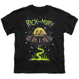 Rick and Morty Ufo - Youth T-Shirt Youth T-Shirt (Ages 8-12) Rick and Morty   