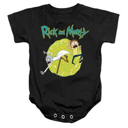 Rick and Morty Portal - Baby Bodysuit Baby Bodysuit Rick and Morty   