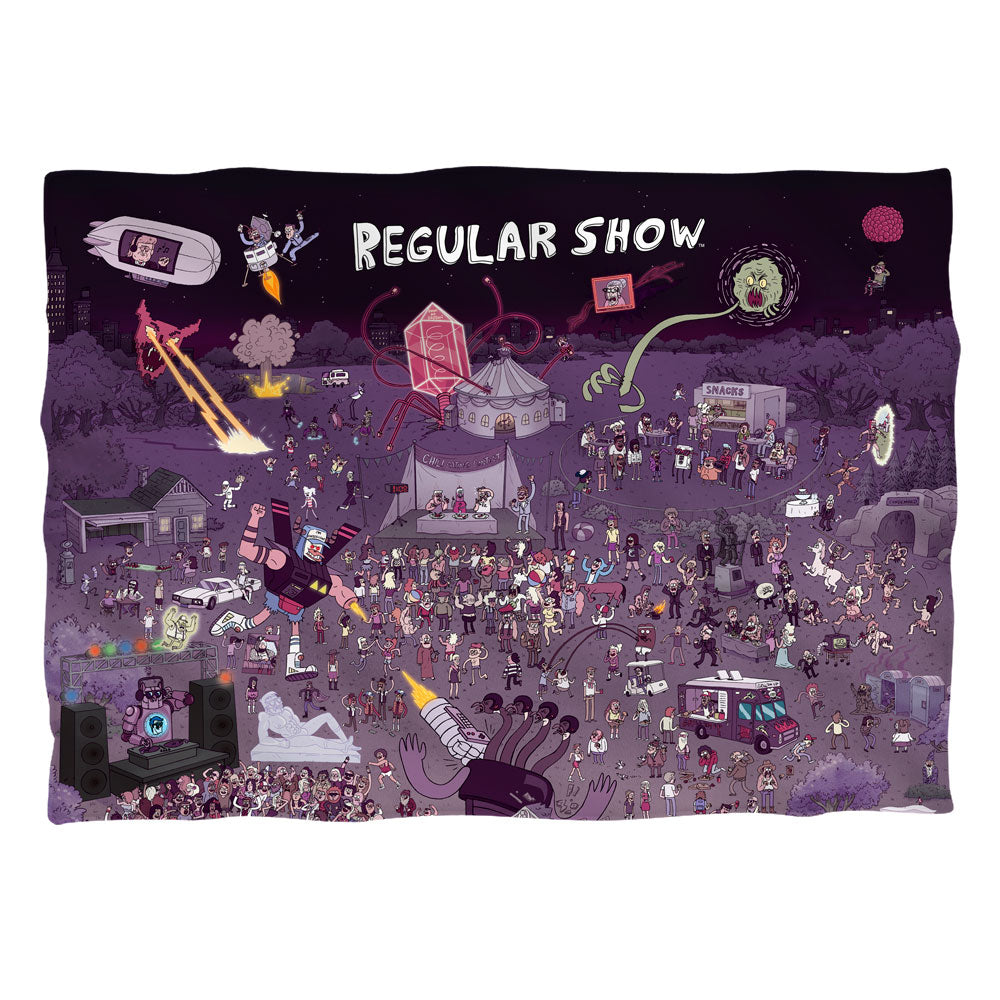 The Regular Show Group Shot (Front/Back Print) - Pillow Case Pillow Cases The Regular Show   