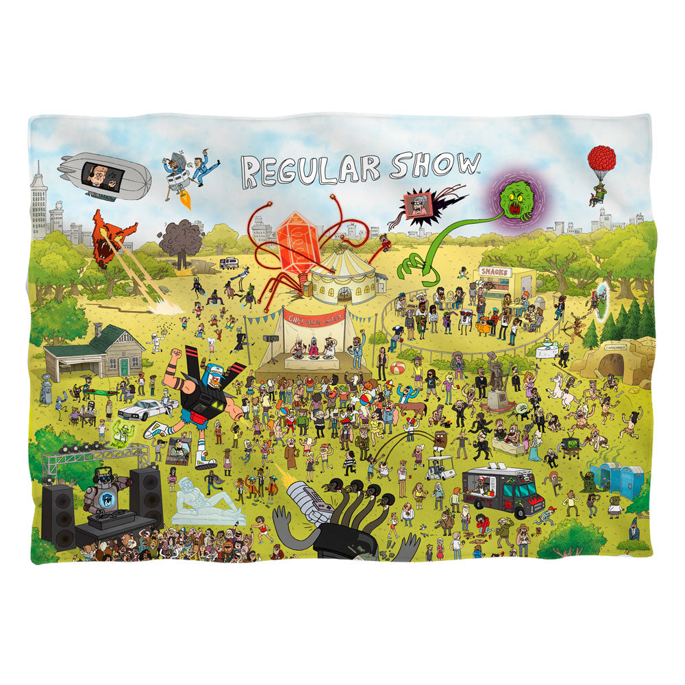 The Regular Show Group Shot (Front/Back Print) - Pillow Case Pillow Cases The Regular Show   