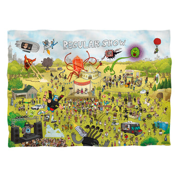 The Regular Show Group Shot (Front/Back Print) - Pillow Case Pillow Cases The Regular Show   