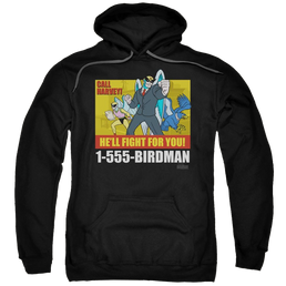 Harvey Birdman Birdman Ad - Pullover Hoodie Pullover Hoodie Harvey Birdman   