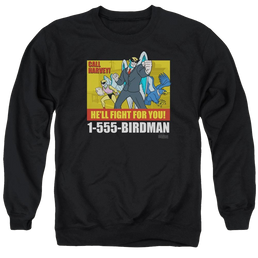 Harvey Birdman Birdman Ad - Men's Crewneck Sweatshirt Men's Crewneck Sweatshirt Harvey Birdman   