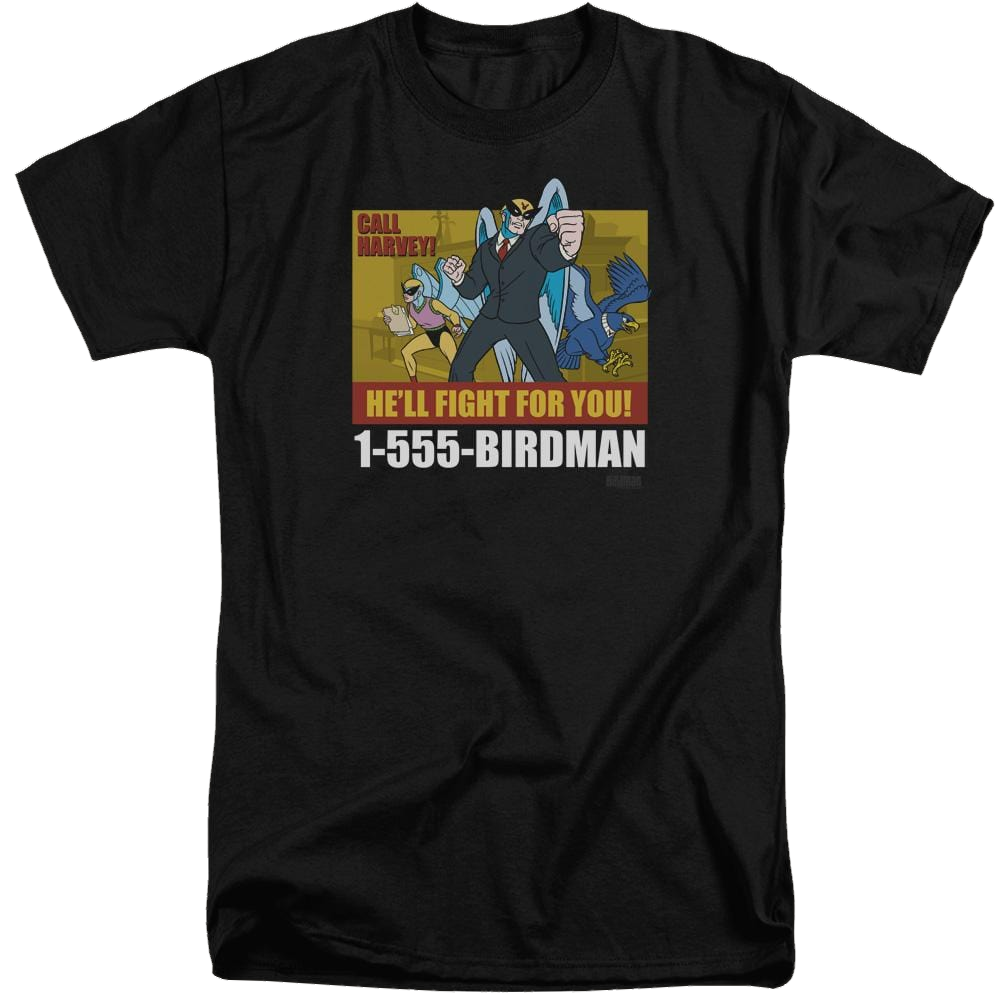 Harvey Birdman Birdman Ad - Men's Tall Fit T-Shirt Men's Tall Fit T-Shirt Harvey Birdman   