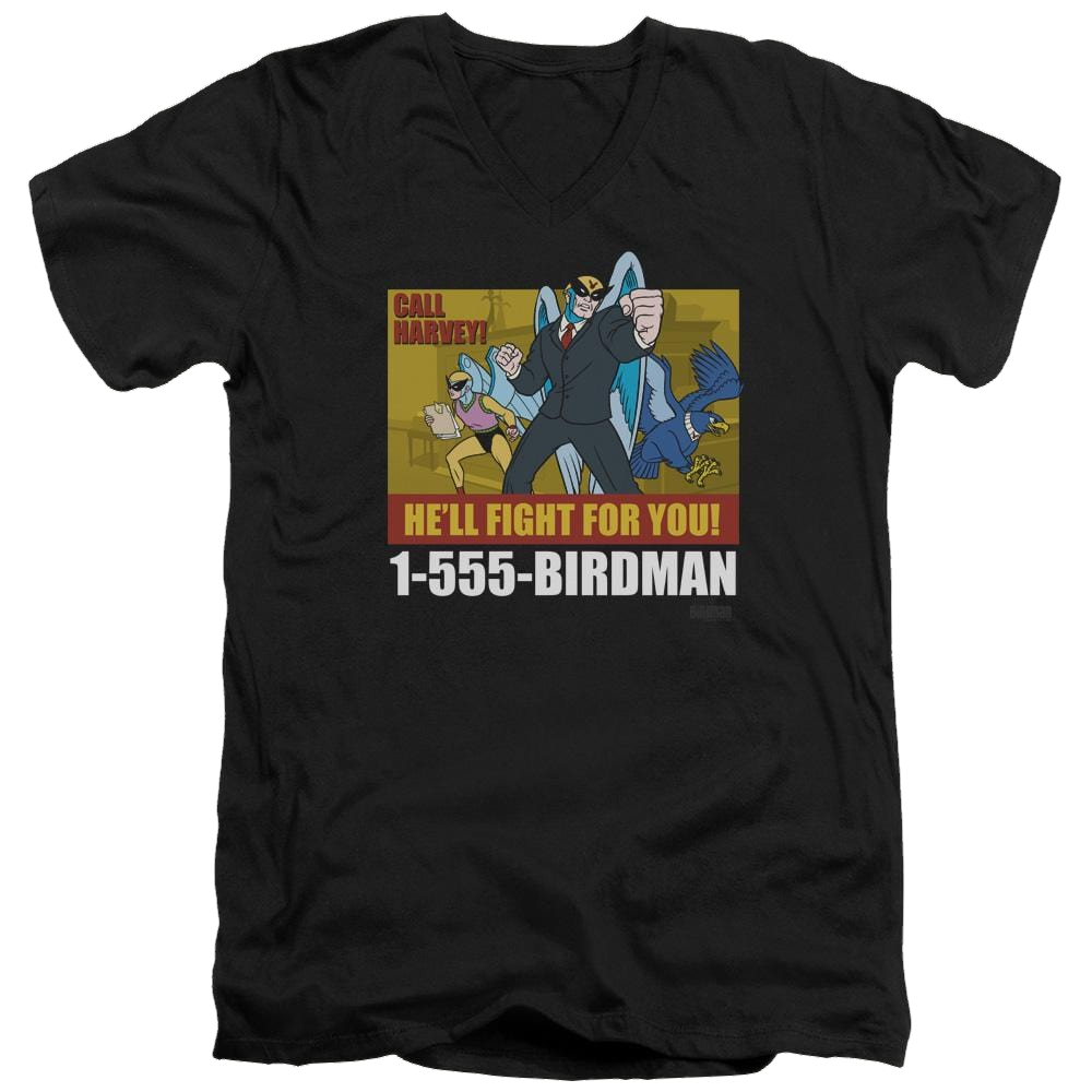 Harvey Birdman Birdman Ad - Men's V-Neck T-Shirt Men's V-Neck T-Shirt Harvey Birdman   