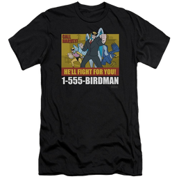 Harvey Birdman Birdman Ad - Men's Premium Slim Fit T-Shirt Men's Premium Slim Fit T-Shirt Harvey Birdman   