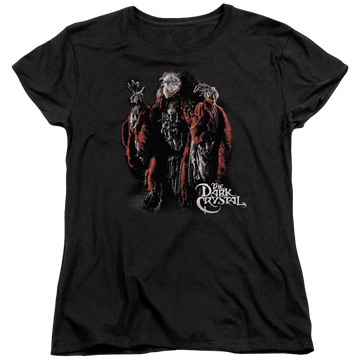Black women's t-shirt with Dark Crystal Skeksis graphic