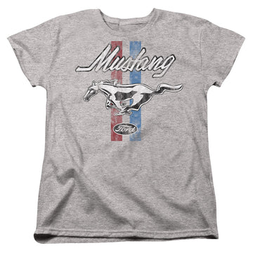 Ford Mustang Stripes - Women's T-Shirt Women's T-Shirt Ford   