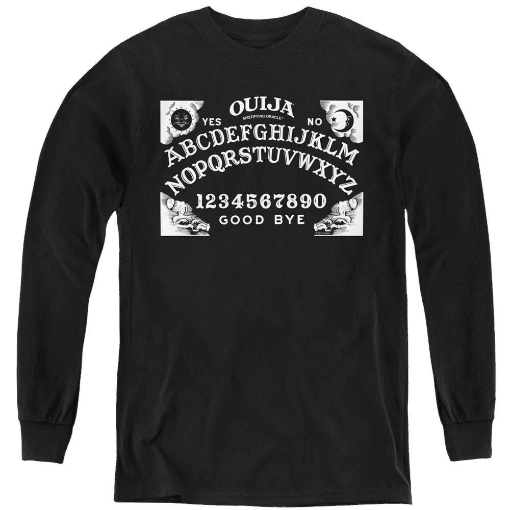 Hasbro Ouija Board On Black - Youth Long Sleeve T-Shirt Youth Long Sleeve T-Shirt Ouija   