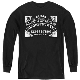 Hasbro Ouija Board On Black - Youth Long Sleeve T-Shirt Youth Long Sleeve T-Shirt Ouija   