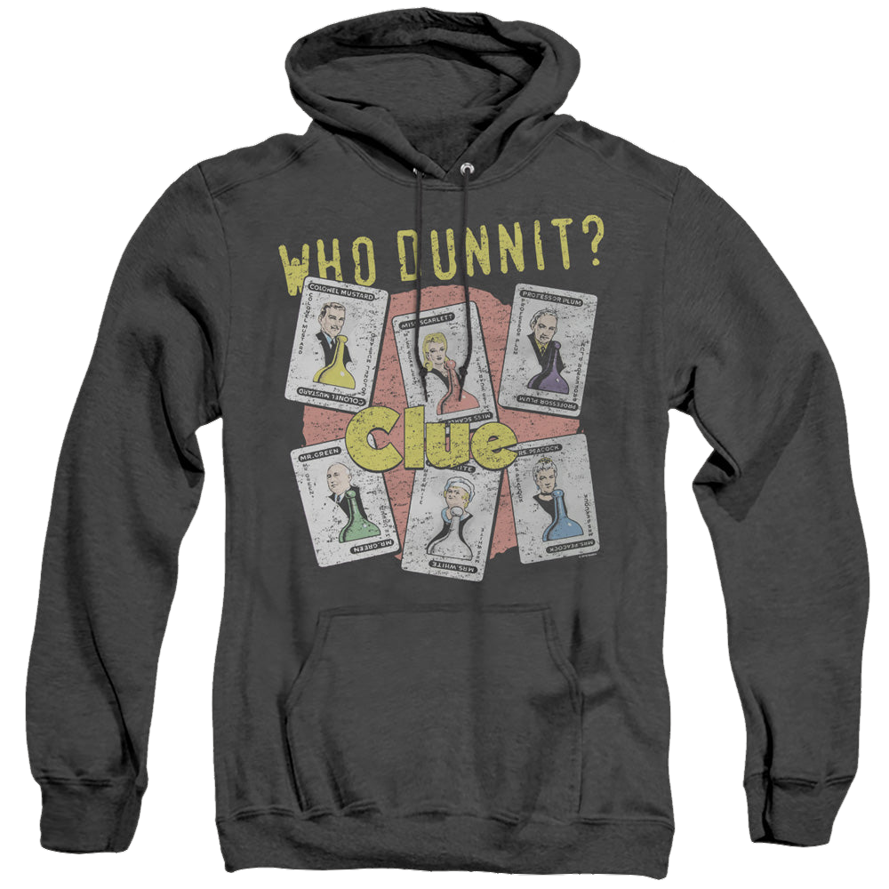 Hasbro Who Dunnit - Heather Pullover Hoodie Heather Pullover Hoodie Clue   