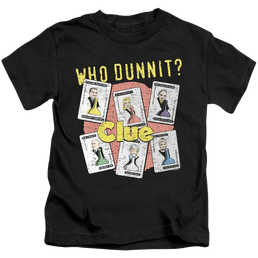 Hasbro Gaming Clue Who Dunnit - Kid's T-Shirt Kid's T-Shirt (Ages 4-7) Clue   