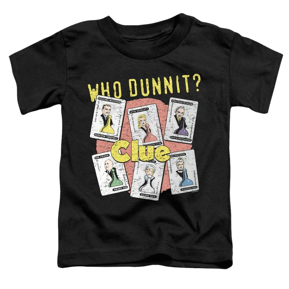 Hasbro Gaming Clue Who Dunnit - Toddler T-Shirt Toddler T-Shirt Clue   