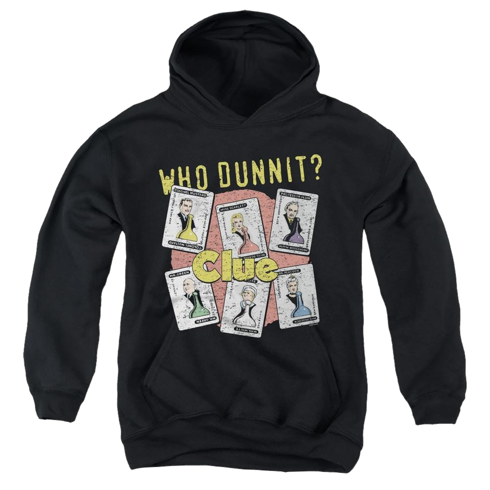 Hasbro Gaming Clue Who Dunnit - Youth Hoodie Youth Hoodie (Ages 8-12) Clue   