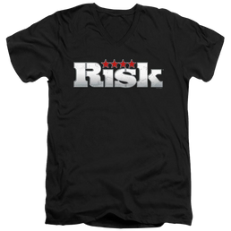Hasbro Risk Logo - Men's V-Neck T-Shirt Men's V-Neck T-Shirt Risk   