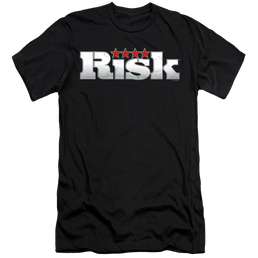 Hasbro Risk Logo - Men's Premium Slim Fit T-Shirt Men's Premium Slim Fit T-Shirt Risk   