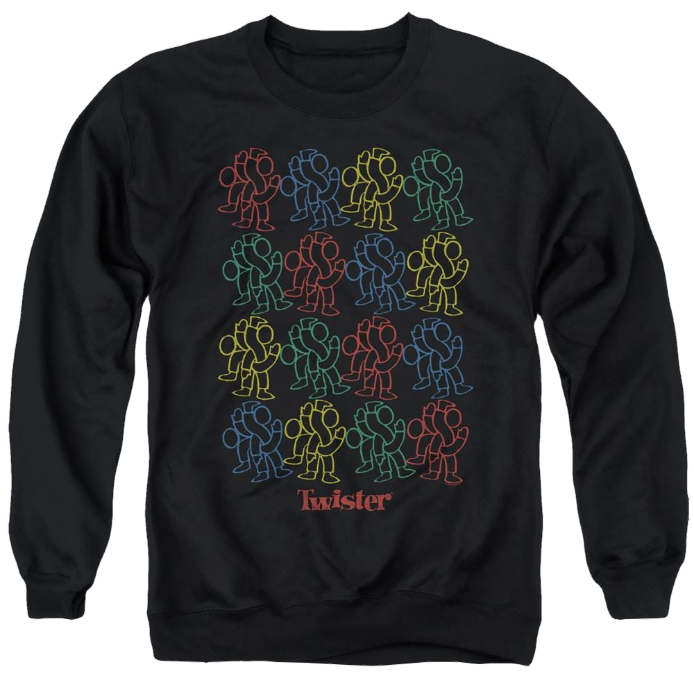Hasbro Twister Retro Fashion Icon - Men's Crewneck Sweatshirt Men's Crewneck Sweatshirt Twister   