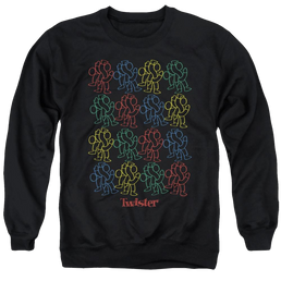 Hasbro Twister Retro Fashion Icon - Men's Crewneck Sweatshirt Men's Crewneck Sweatshirt Twister   
