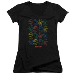 Hasbro Twister Retro Fashion Icon - Juniors V-Neck T-Shirt Juniors V-Neck T-Shirt Twister   