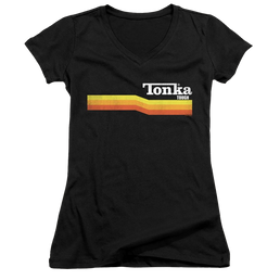 Hasbro Tonka Stripe - Juniors V-Neck T-Shirt Juniors V-Neck T-Shirt Tonka   