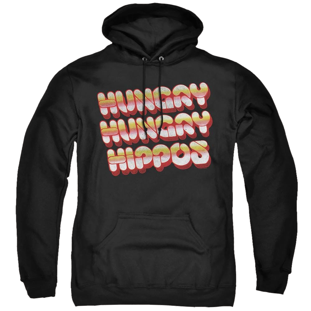 Hungry Hungry Hippos Vintage Logo - Pullover Hoodie Pullover Hoodie Hungry Hungry Hippos   