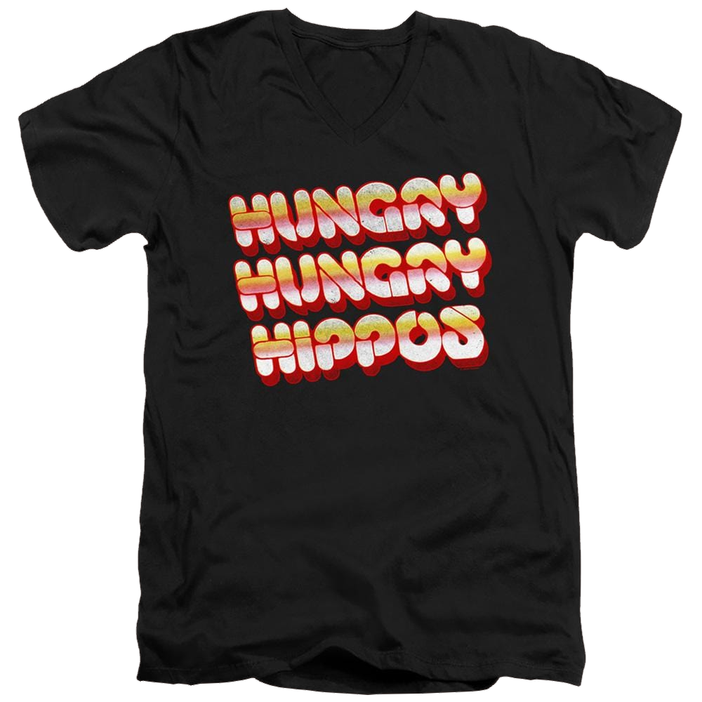 Hungry Hungry Hippos Vintage Logo - Men's V-Neck T-Shirt Men's V-Neck T-Shirt Hungry Hungry Hippos   