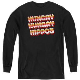 Hungry Hungry Hippos Vintage Logo - Youth Long Sleeve T-Shirt Youth Long Sleeve T-Shirt Hungry Hungry Hippos   