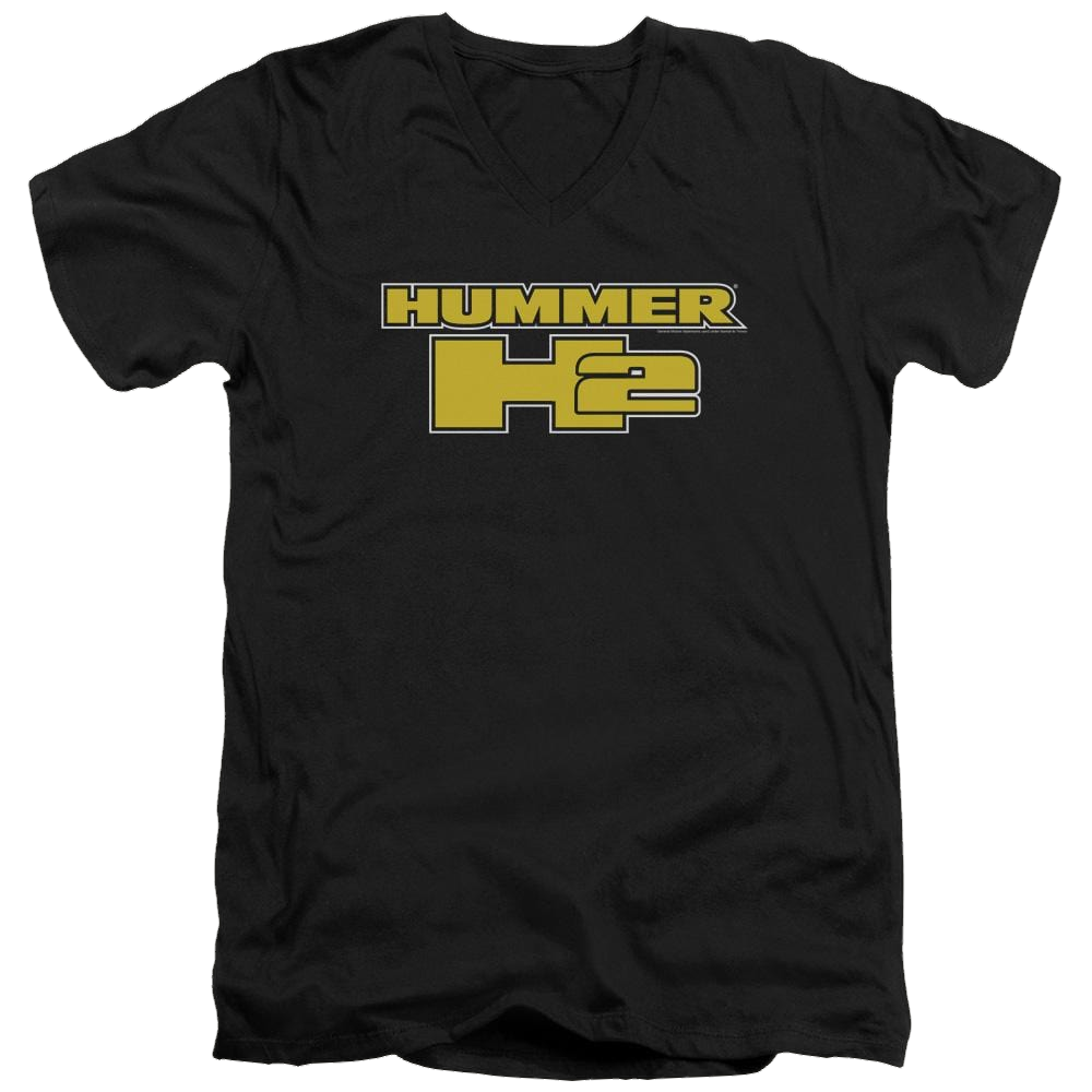 Hummer H2 Block Logo Men's V-Neck T-Shirt Men's V-Neck T-Shirt Hummer   