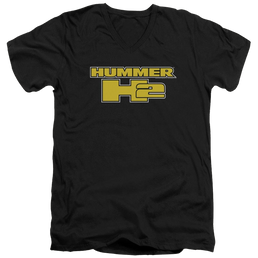 Hummer H2 Block Logo Men's V-Neck T-Shirt Men's V-Neck T-Shirt Hummer   