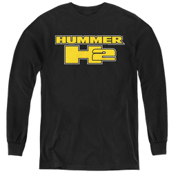 Hummer H2 Block Logo - Youth Long Sleeve T-Shirt Youth Long Sleeve T-Shirt Hummer   