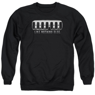Black men's crewneck sweatshirt with Hummer Grill graphic