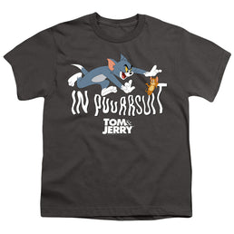 Tom and Jerry In Pursuit - Youth T-Shirt Youth T-Shirt (Ages 8-12) Tom and Jerry   