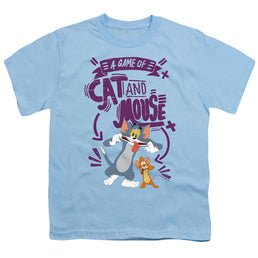 Tom and Jerry Cat And Mouse - Youth T-Shirt Youth T-Shirt (Ages 8-12) Tom and Jerry   