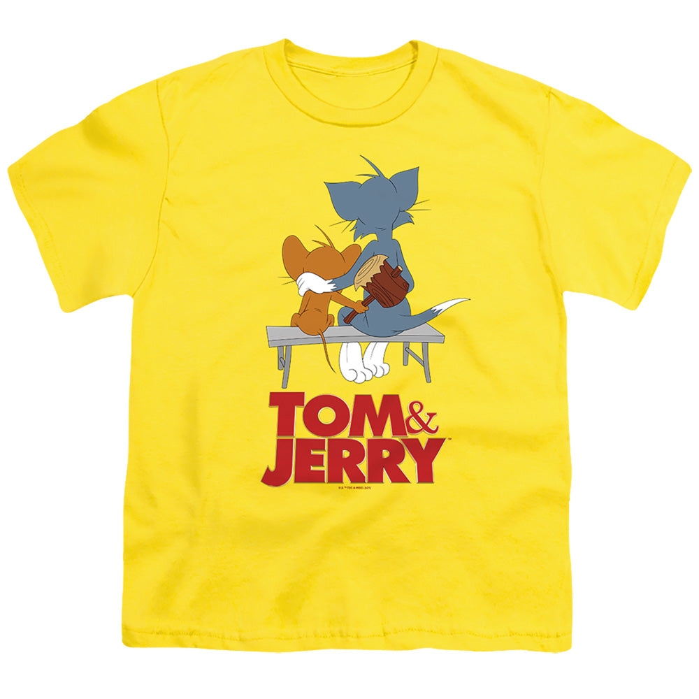 Tom and Jerry Park Bench - Youth T-Shirt Youth T-Shirt (Ages 8-12) Tom and Jerry   