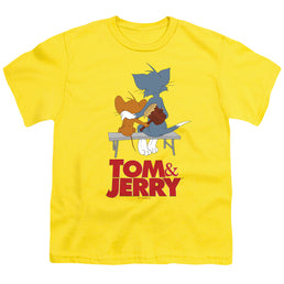 Tom and Jerry Park Bench - Youth T-Shirt Youth T-Shirt (Ages 8-12) Tom and Jerry   