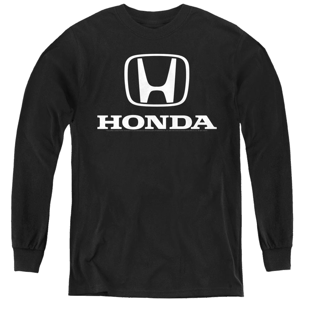 Honda Standard Logo - Youth Long Sleeve T-Shirt Youth Long Sleeve T-Shirt Honda   