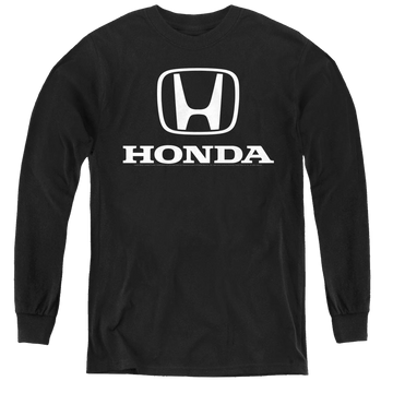 Honda Standard Logo - Youth Long Sleeve T-Shirt Youth Long Sleeve T-Shirt Honda   