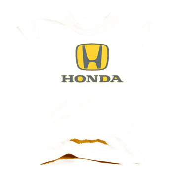 Yellow toddler t-shirt with Honda Standard Logo graphic
